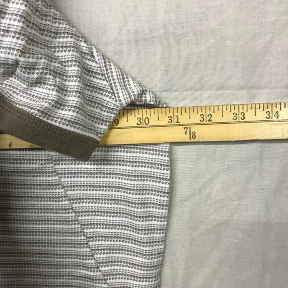 | Set of 12 Goodfellow & Co Mens 4XL Brown Short Sleeve Crew Neck T-Shirt Stripe - Picture 12 of 12